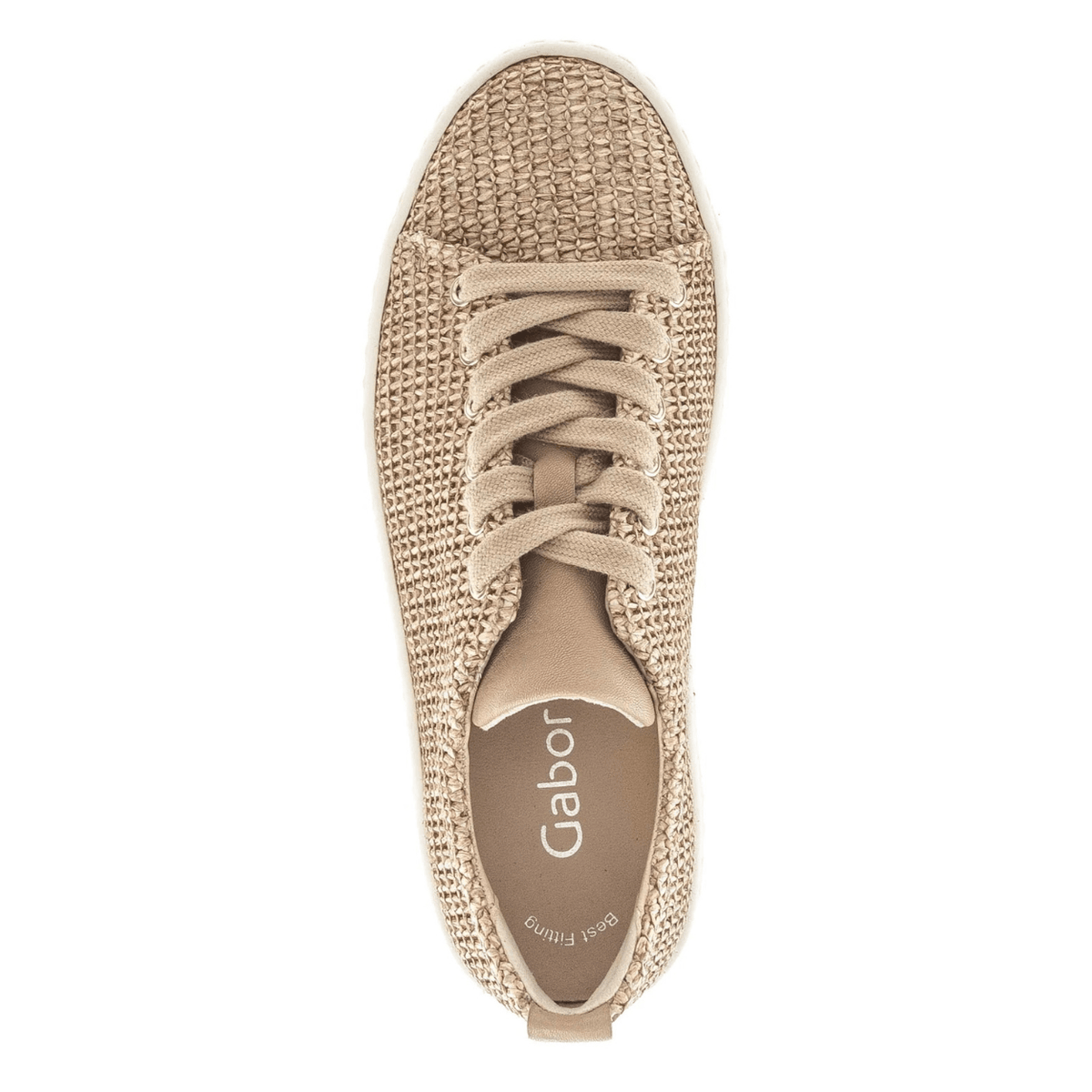Gabor Basket Raffia Sneaker, sand – view 3