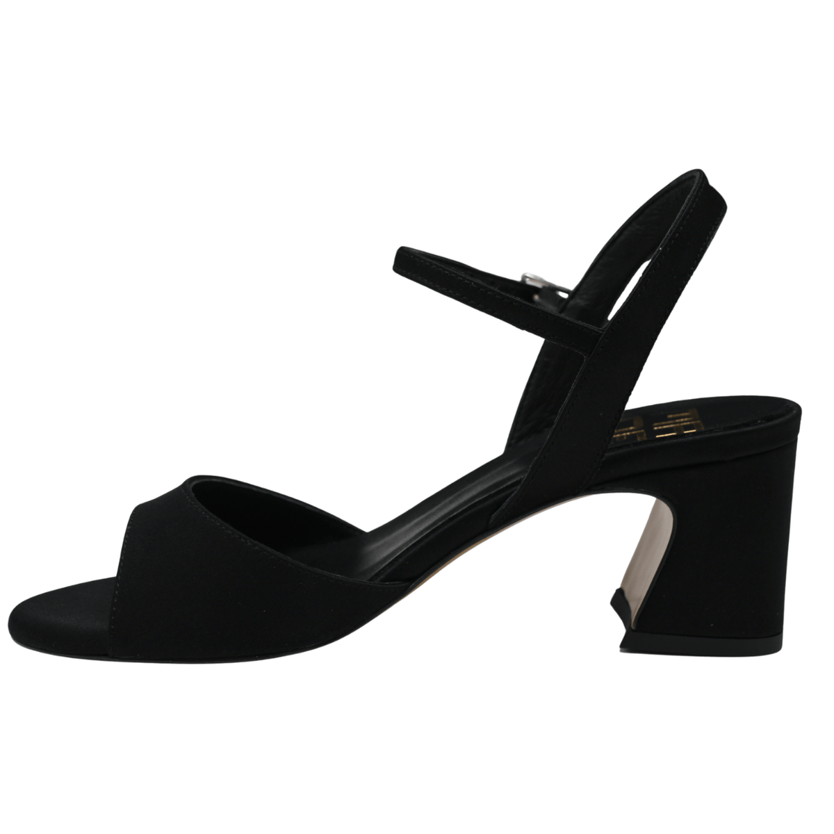 Made 94 Aleta Heeled Sandal, black satin – view 28