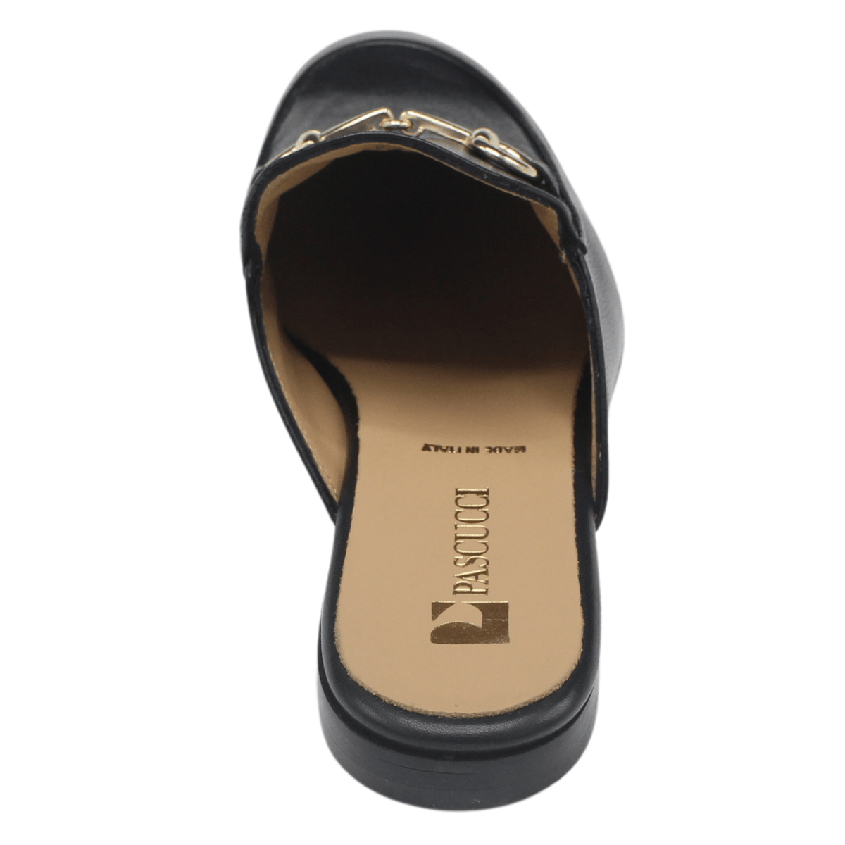 Pascucci 784 Leather Mule, Black – view 5