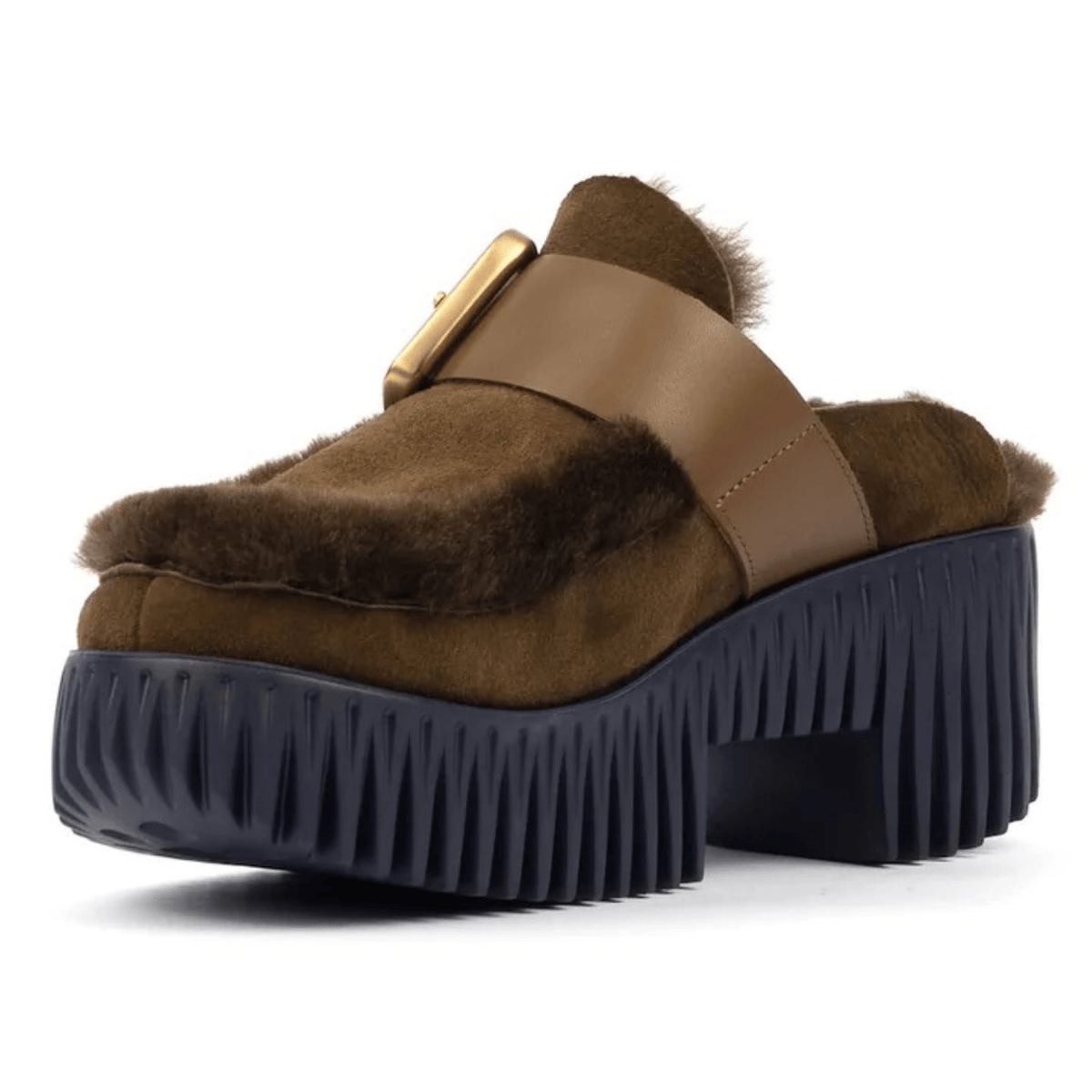 4CCCCEES Plia Amber Platform Mule, choco – view 4