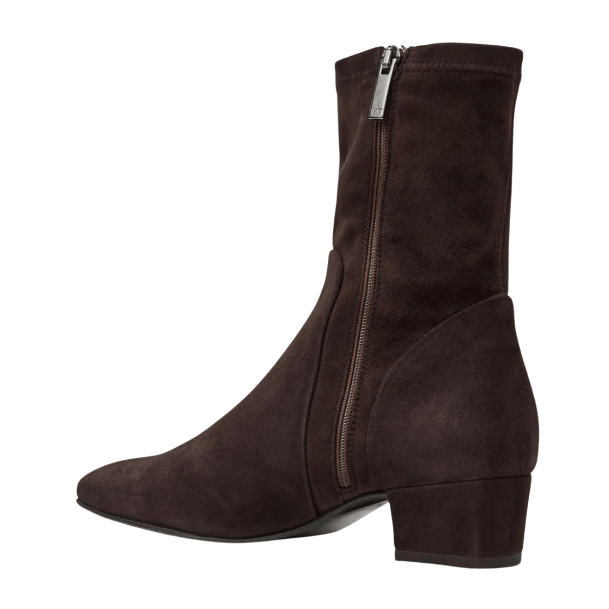 Aquatalia Stassi Ankle Boot, espresso suede – view 11