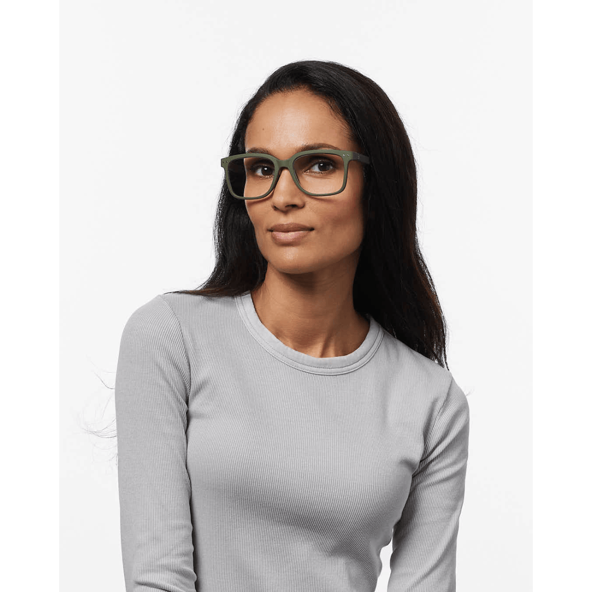 Izipizi Style L Reading Glasses, kaki green – view 5