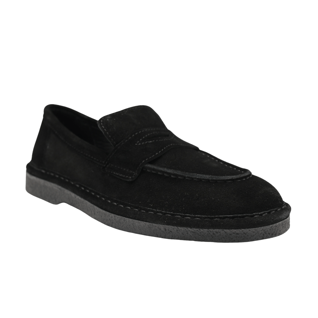 Fabio Rusconi Bruno Shearling Loafer, Black – alternate view