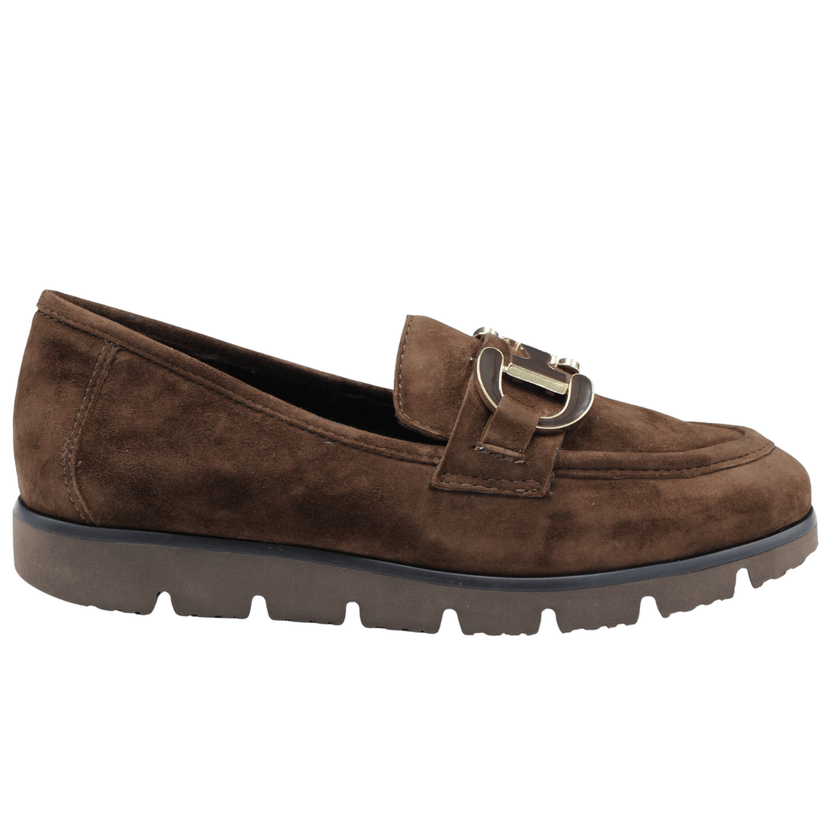 Priori Nicole Suede Loafer, tmoro suede