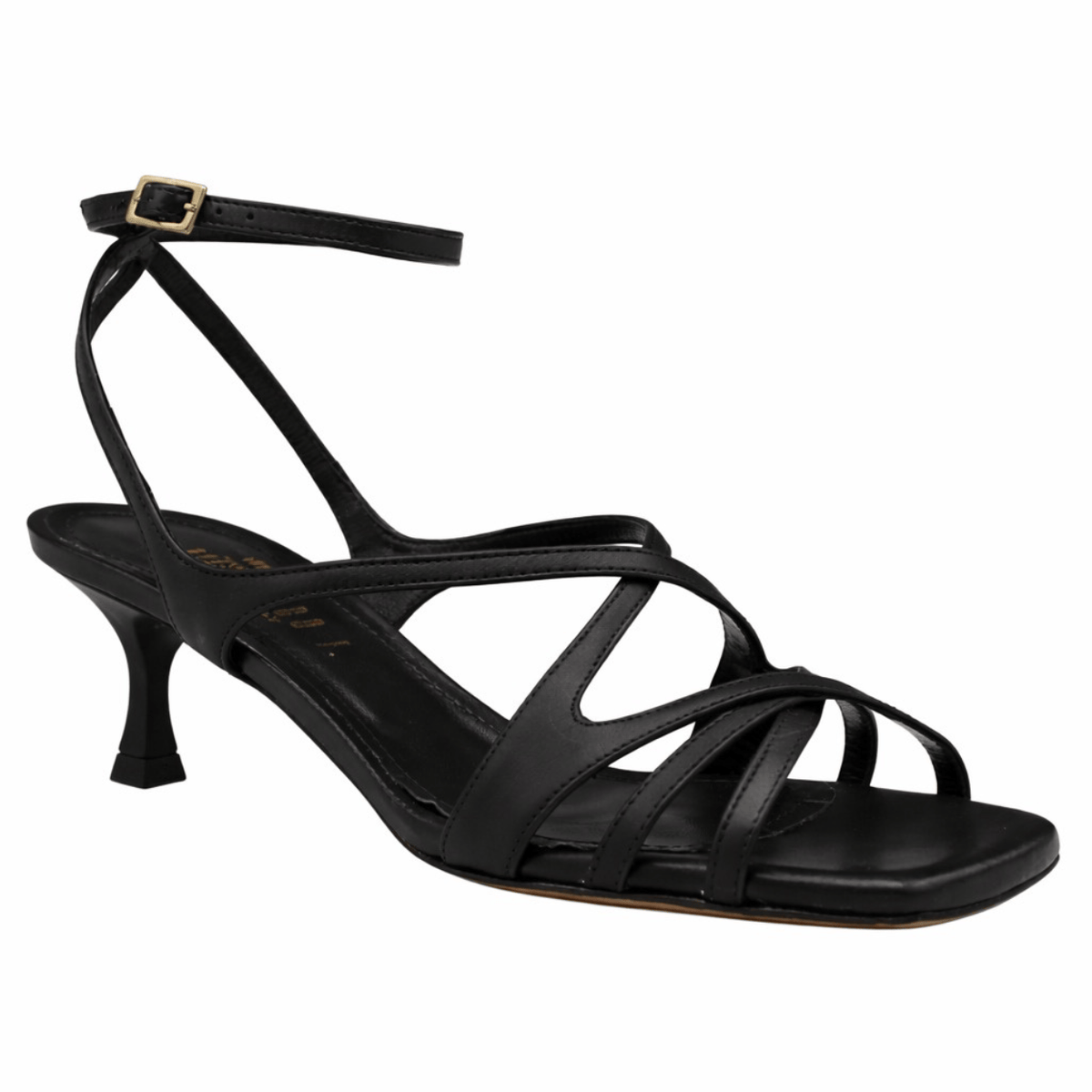 Gianmarco F. Barbara Heeled Sandal, black-calf – view 7