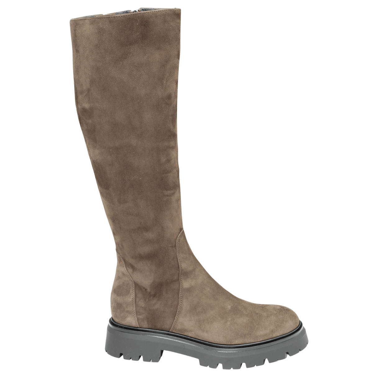 Gianluca Pisati Carlotta Flat Boot, brown suede – view 2