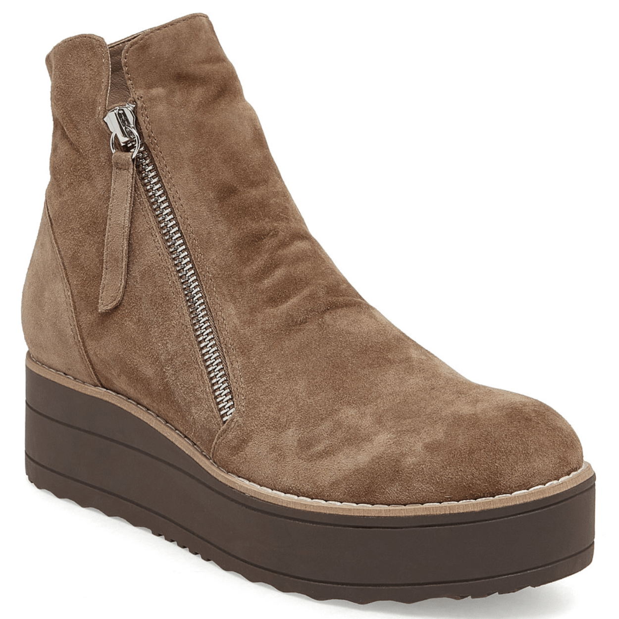 dark tan suede