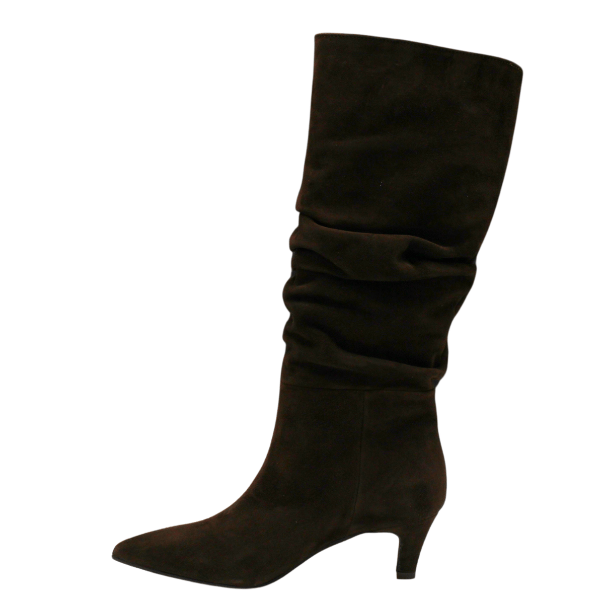 Decra 1582 Slouchy Boot, brown suede – view 4