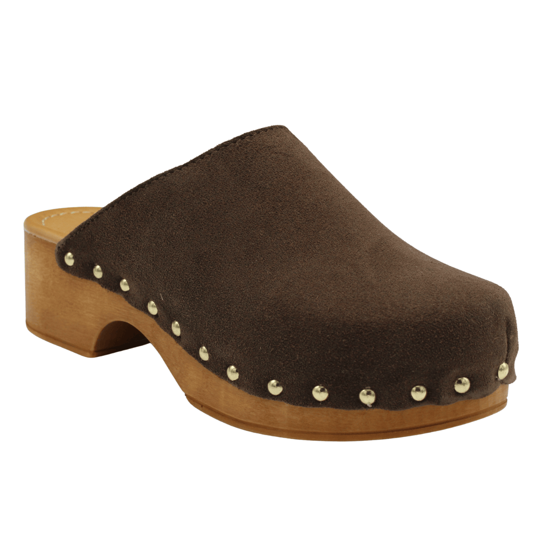 Axel Leslie Clog, Brown Suede – alternate view