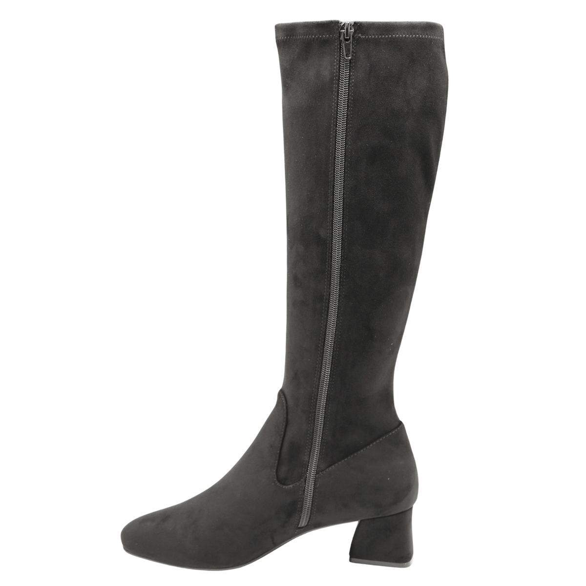 Priori Dawn Heeled Boot, black suede – view 7