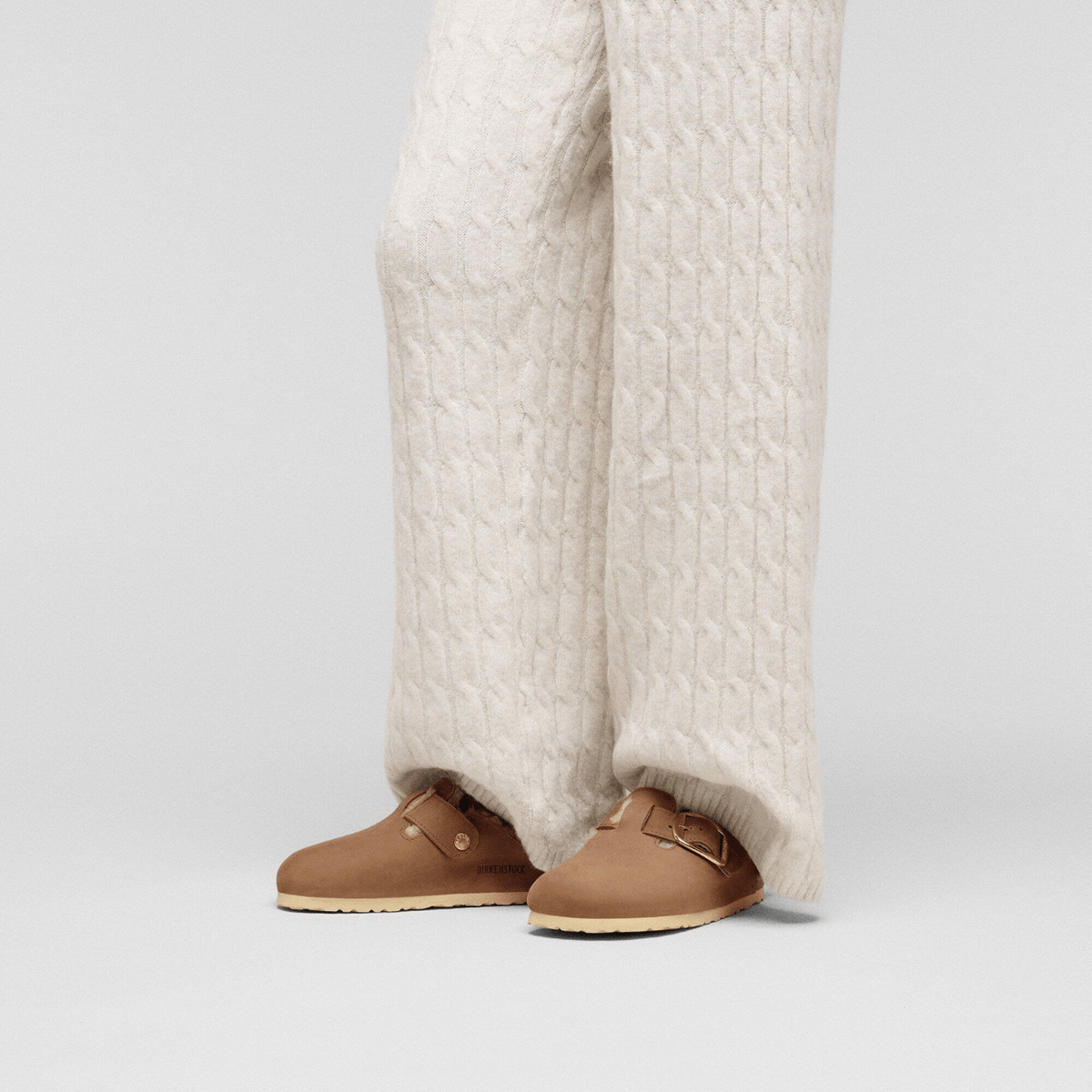 Birkenstock Boston Big Buckle Shearling, cognac – view 7