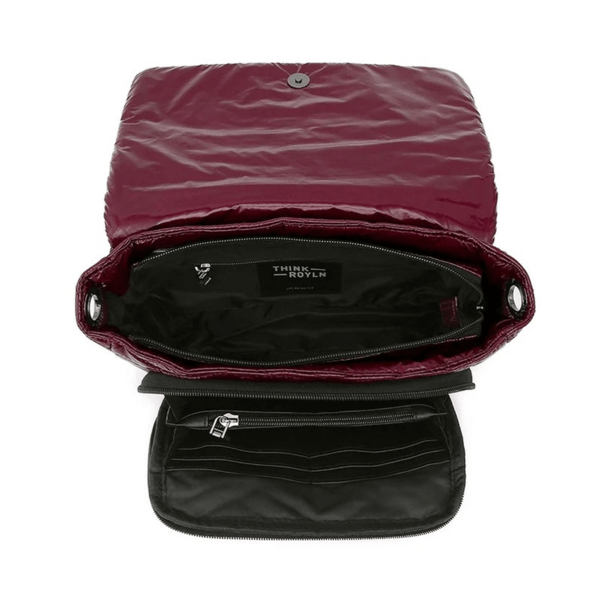 glossy burgundy