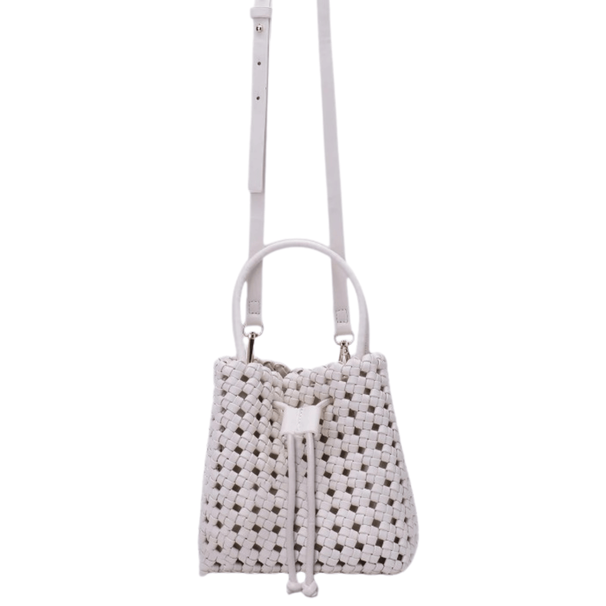 Remi & Reid Perrie Woven Bucket Mini, off white – view 8