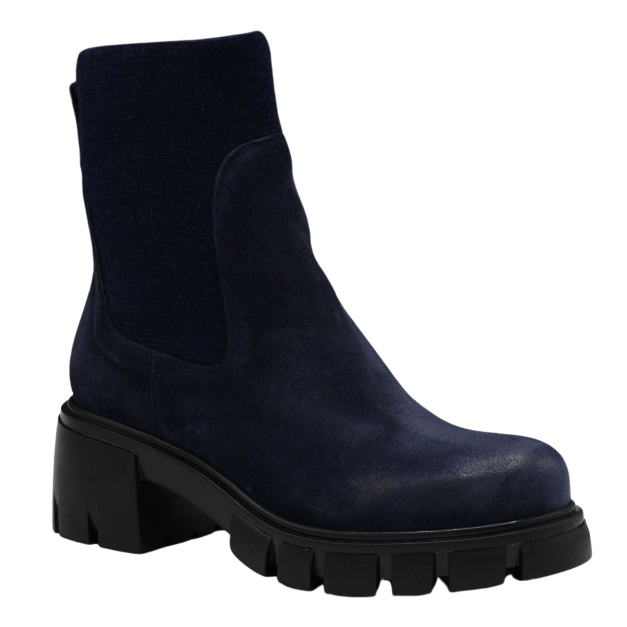 navy suede