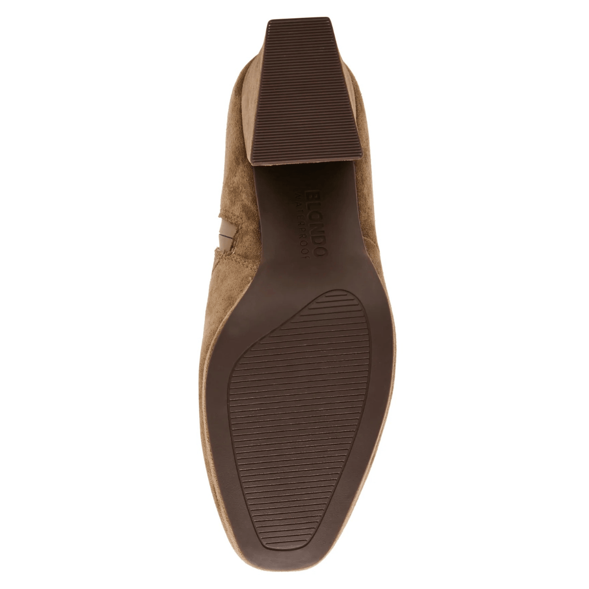 Blondo Shyna Heeled Bootie, taupe suede – view 9