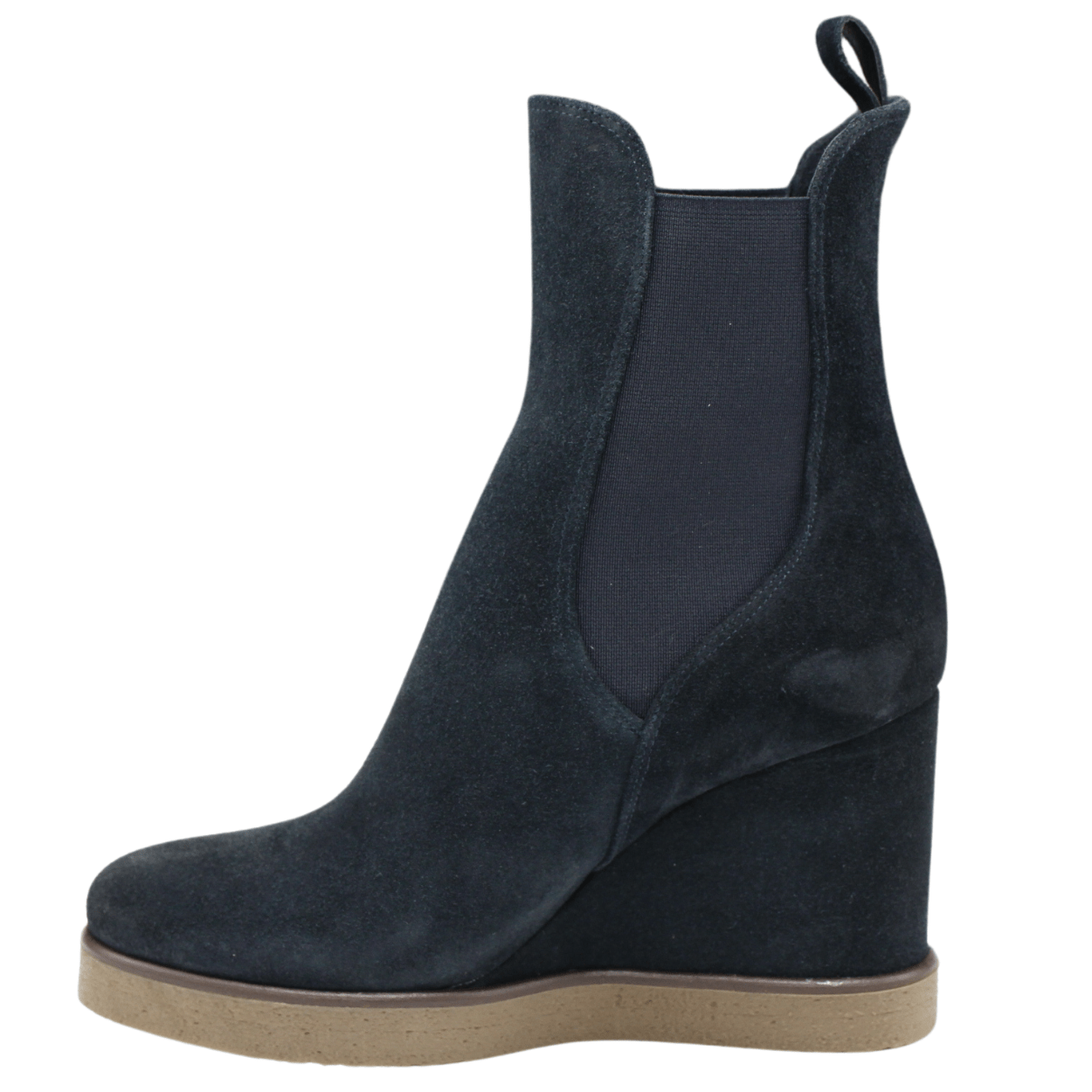 navy suede