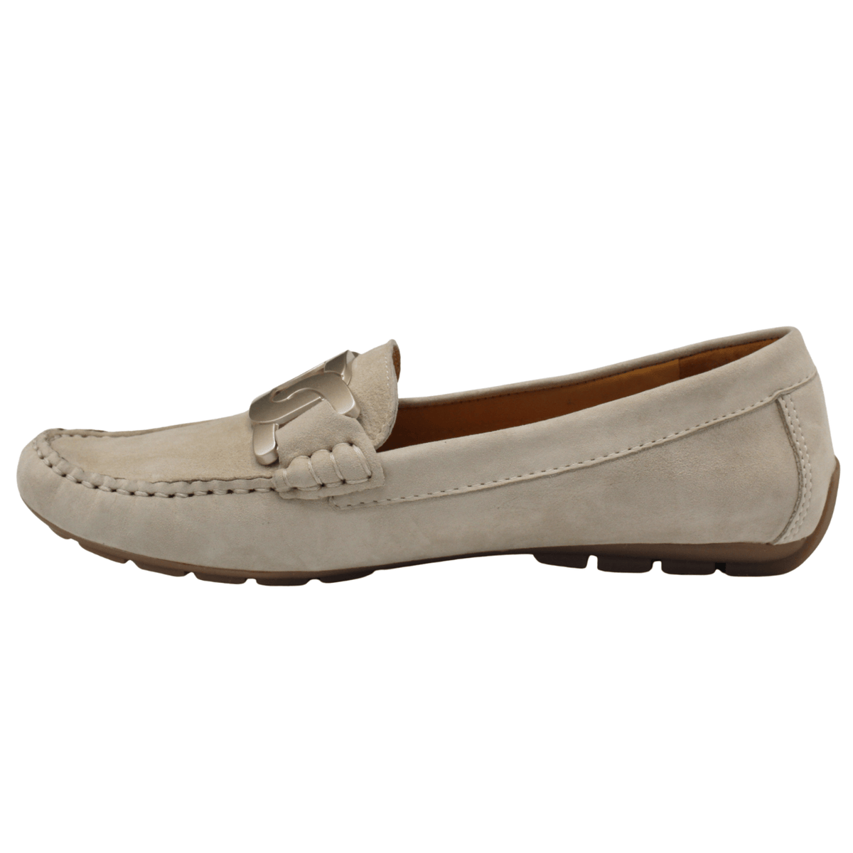 Priori Aiker Leather Loafer, bone suede – view 35