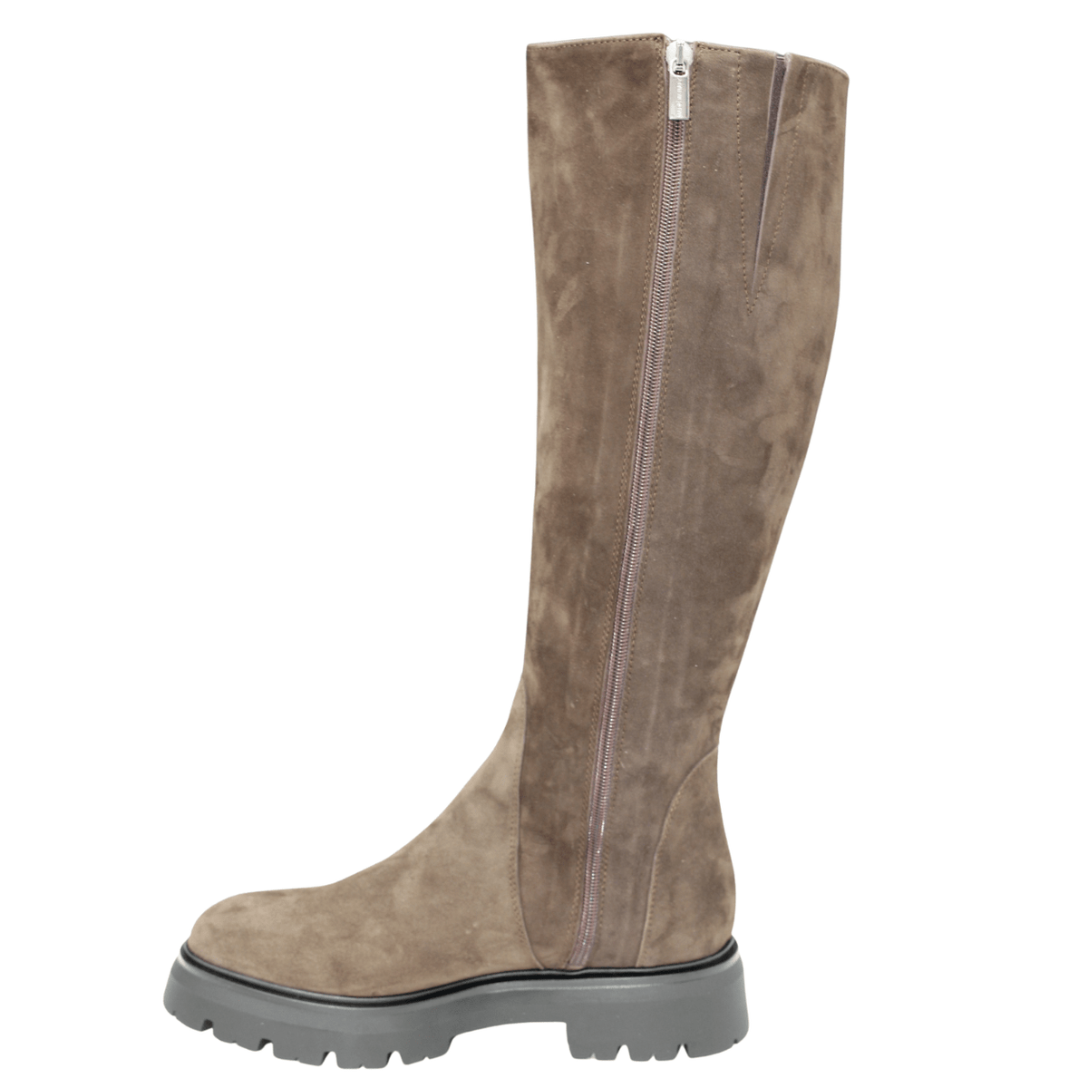 Gianluca Pisati Carlotta Flat Boot, brown suede – view 9