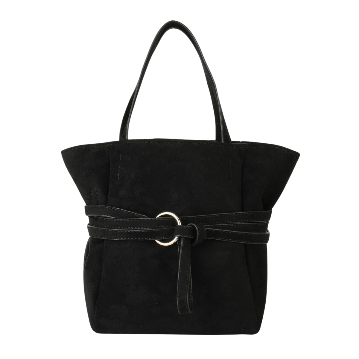 Remi & Reid Blythe Suede Tote, black