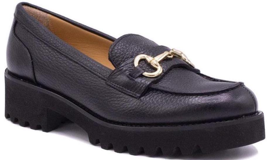 Pascucci 5307 Leather Loafer, Black – view 6