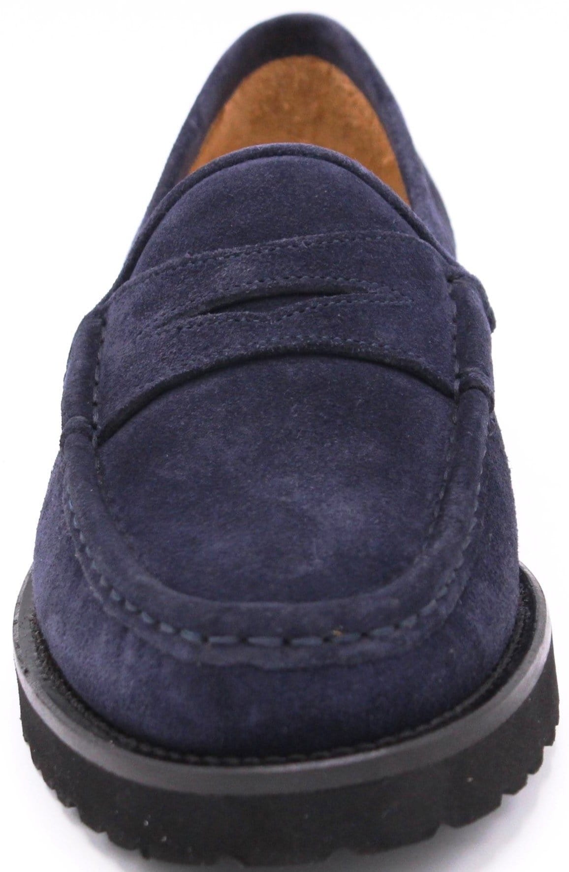 navy suede
