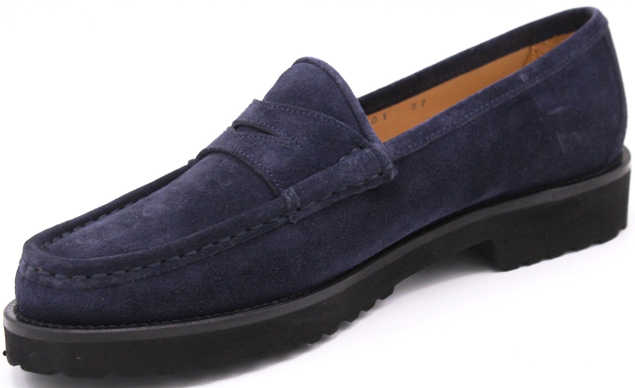navy suede