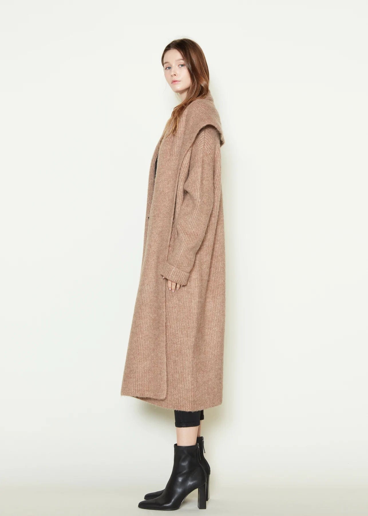 Wide Shawl Collared Cardigan