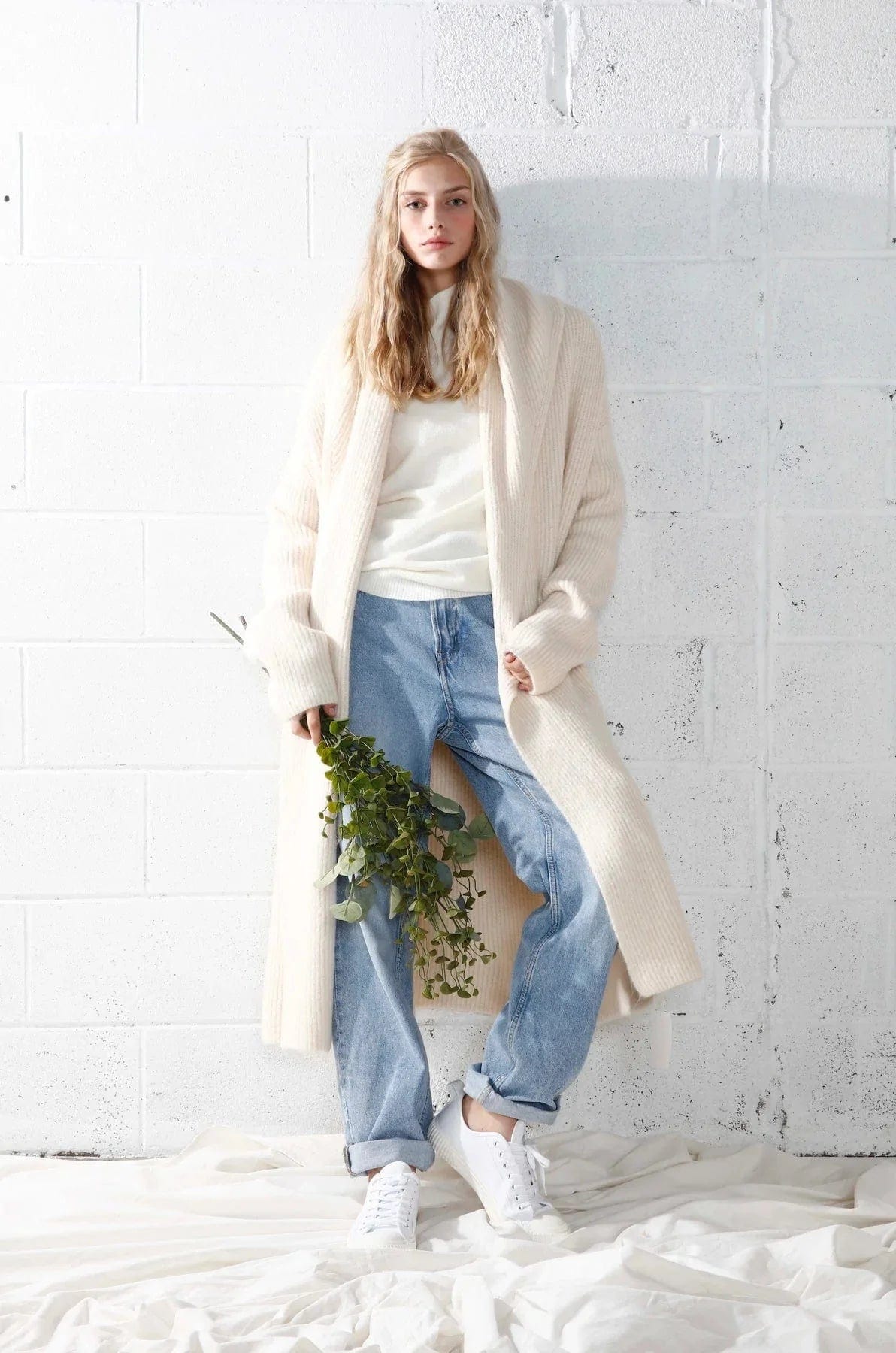 Wide Shawl Collared Cardigan