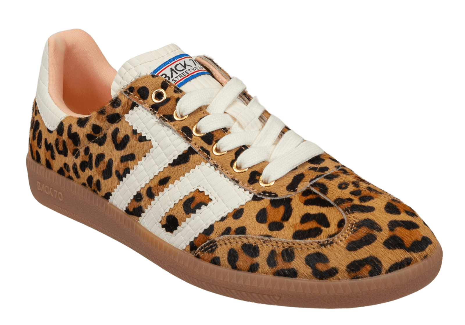 Leopard Camel White