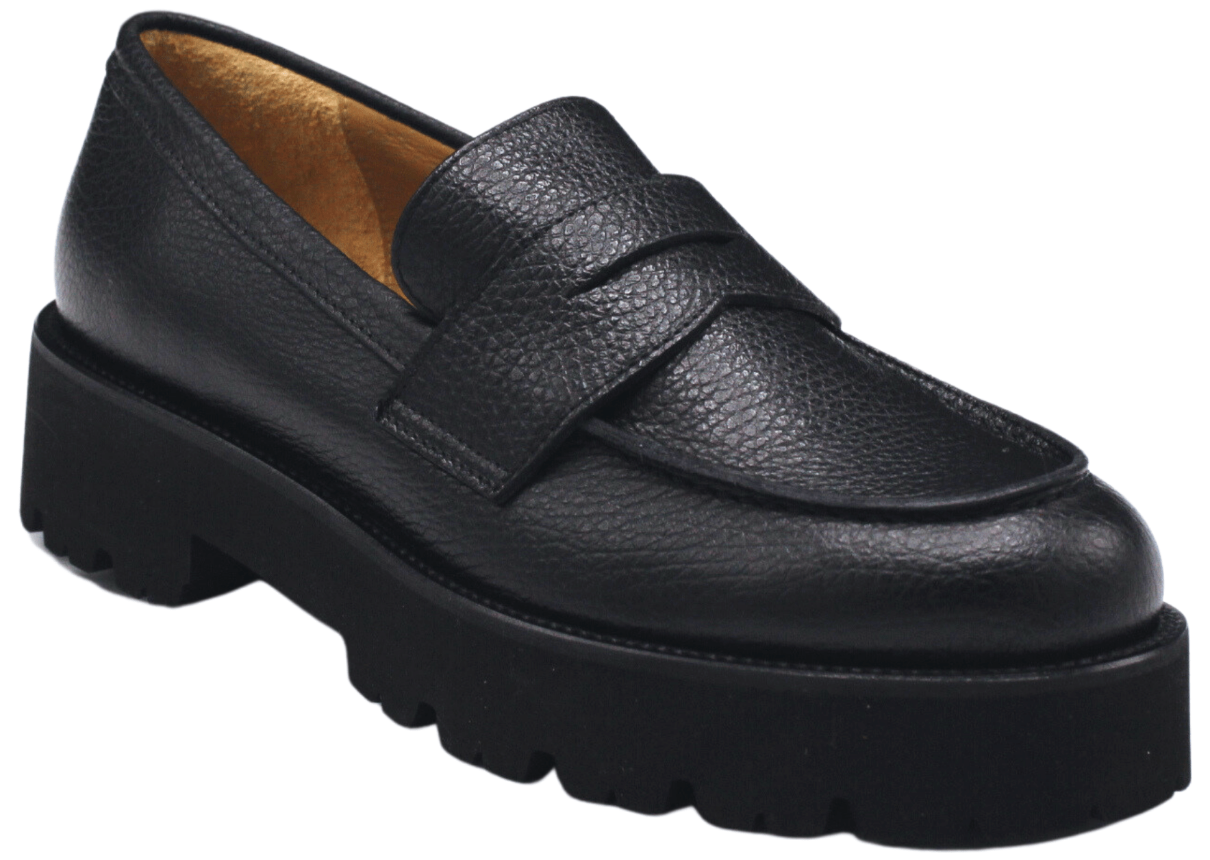 Black Pebble Leather