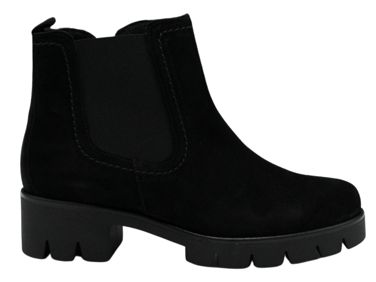 Gabor Chelsea Bootie, black suede