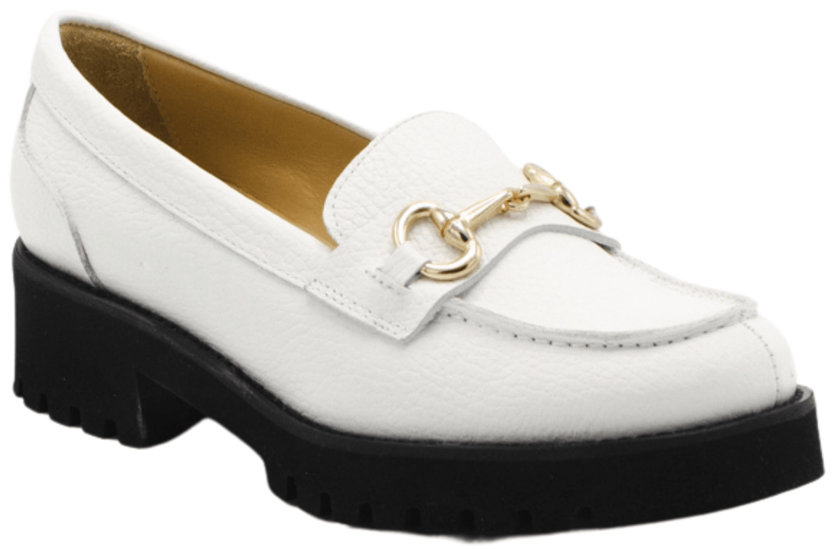 Pascucci 5307 Leather Loafer, White – view 8