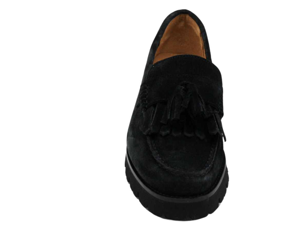 Pascucci 7975 Suede Loafer, black suede – view 6