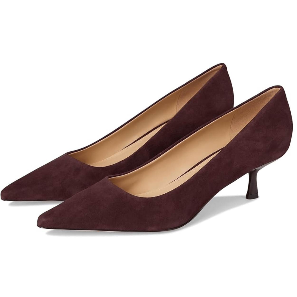 dark brown suede