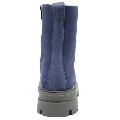 navy suede
