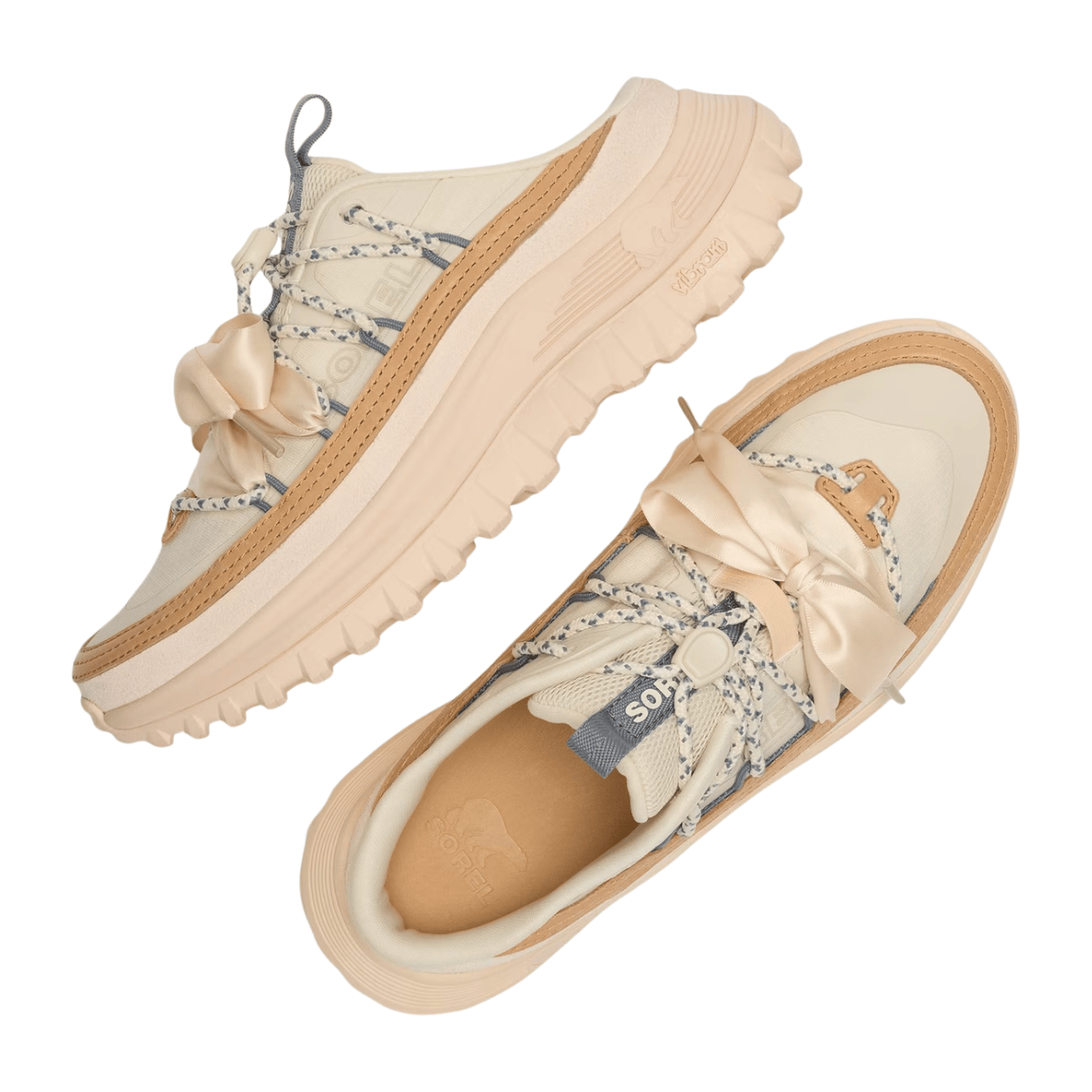 white peach/chalk