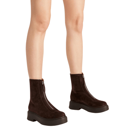 brown suede