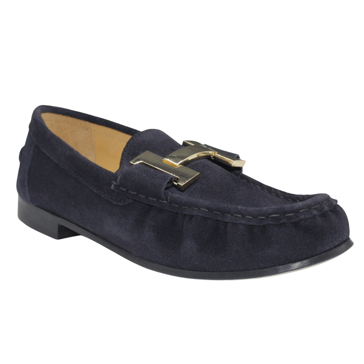 navy suede