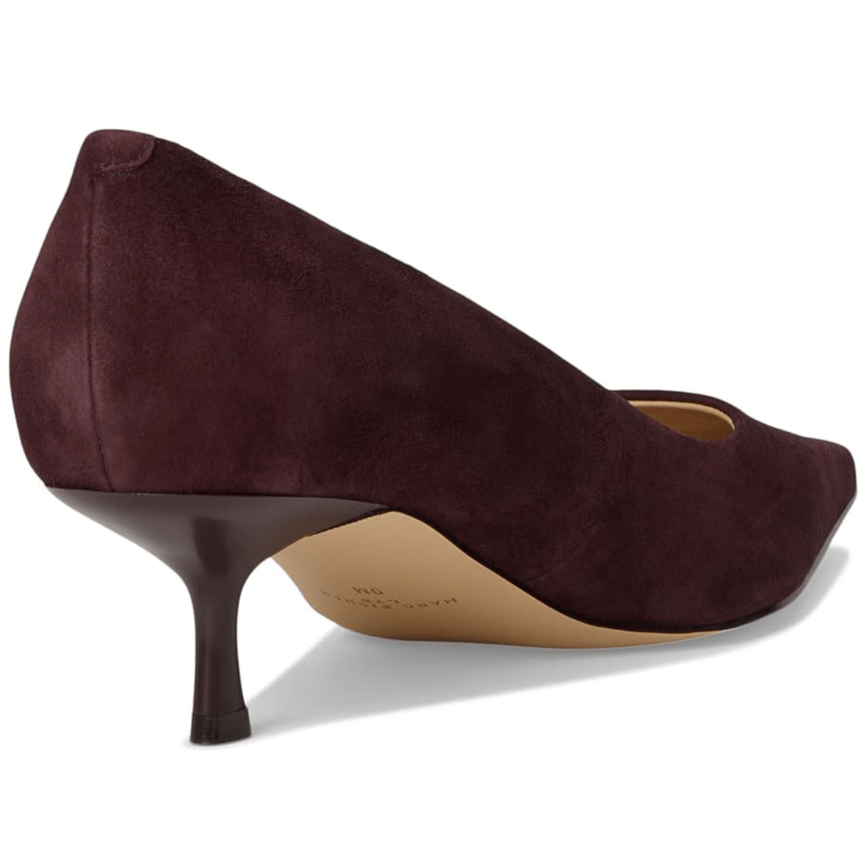 dark brown suede