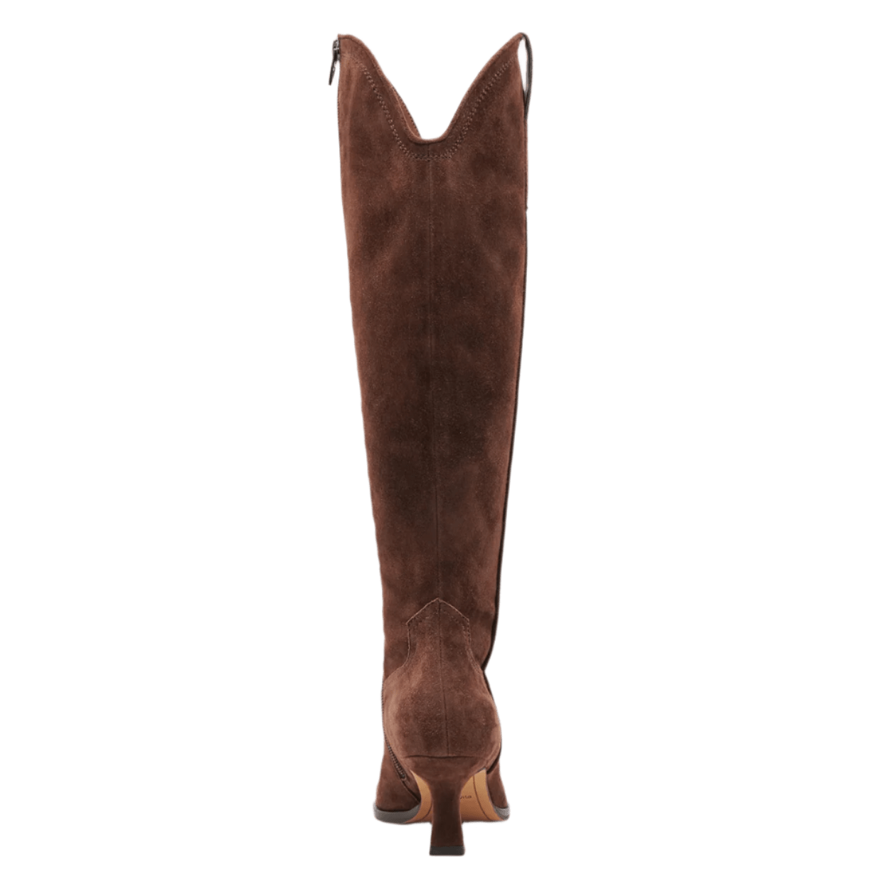 dark brown suede