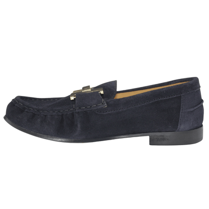 navy suede