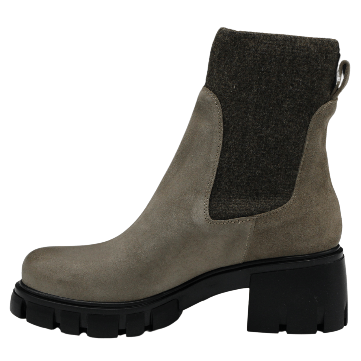 neutral suede