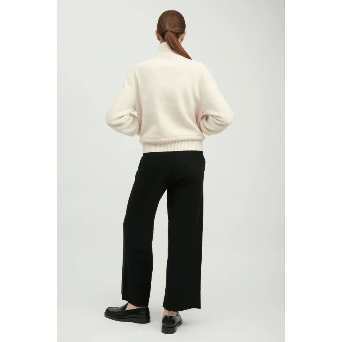 Common Knit Teddy Sherpa Crop Bomber, ivory – view 15
