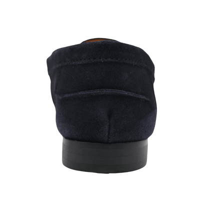 navy suede