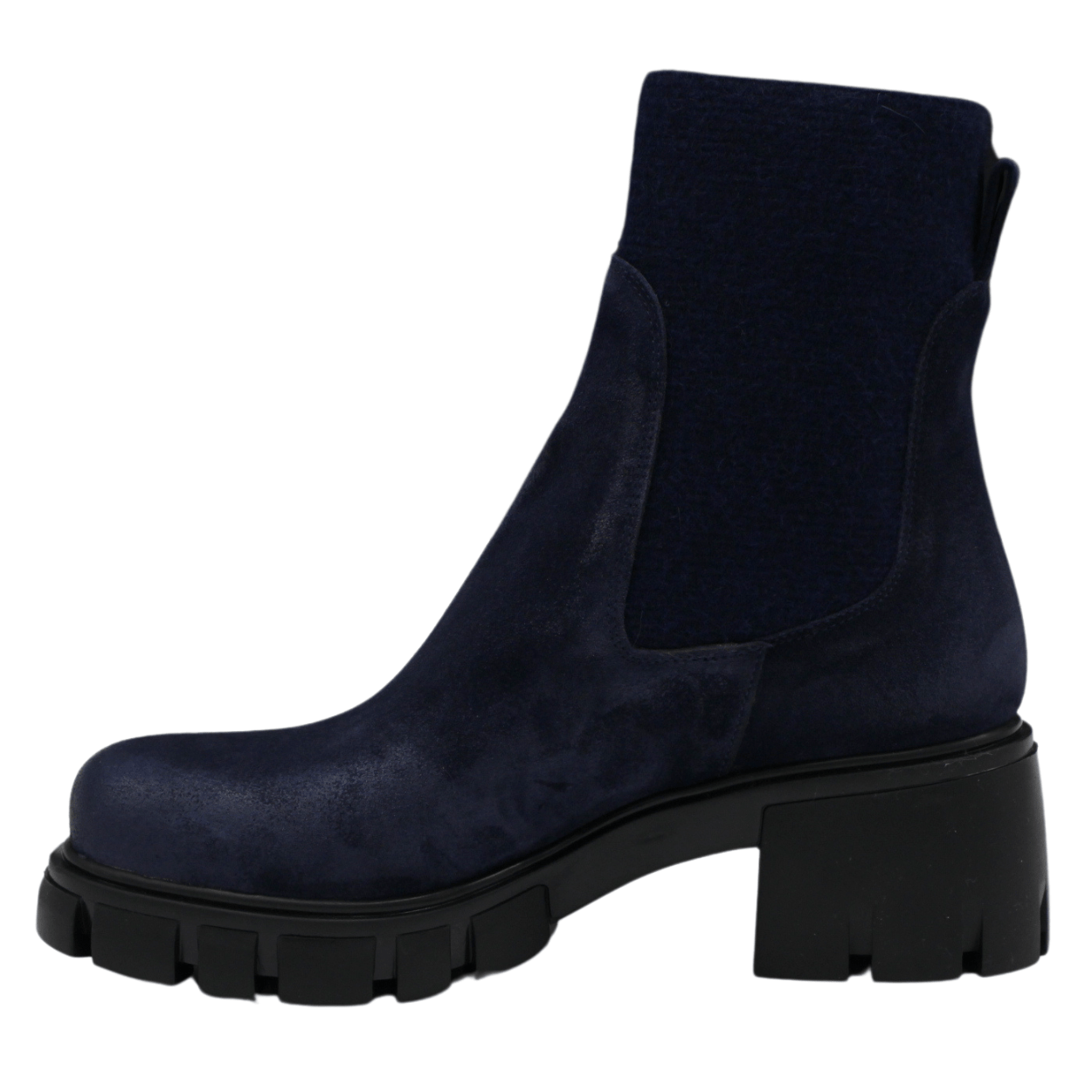 navy suede
