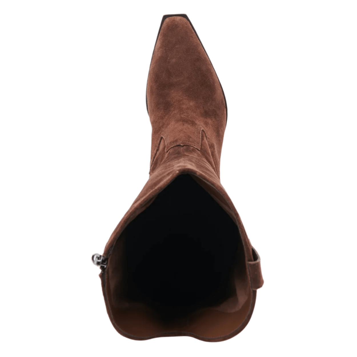 dark brown suede