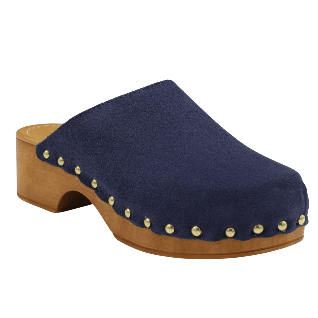 Axel Leslie Clog, Navy Suede – alternate view