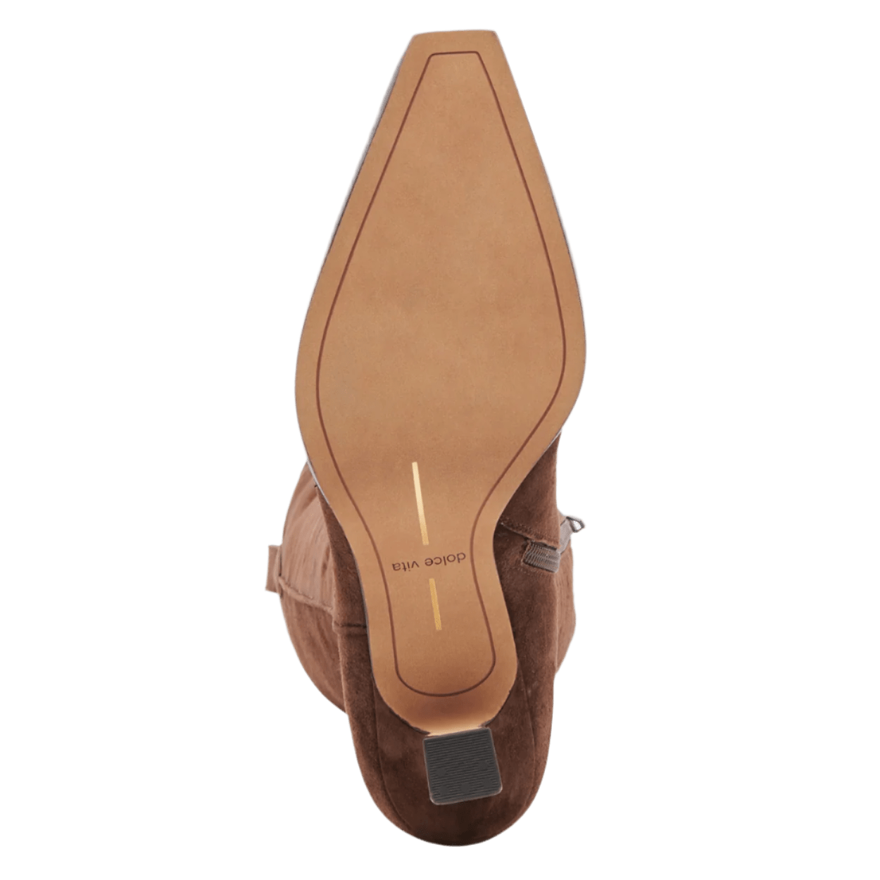 dark brown suede
