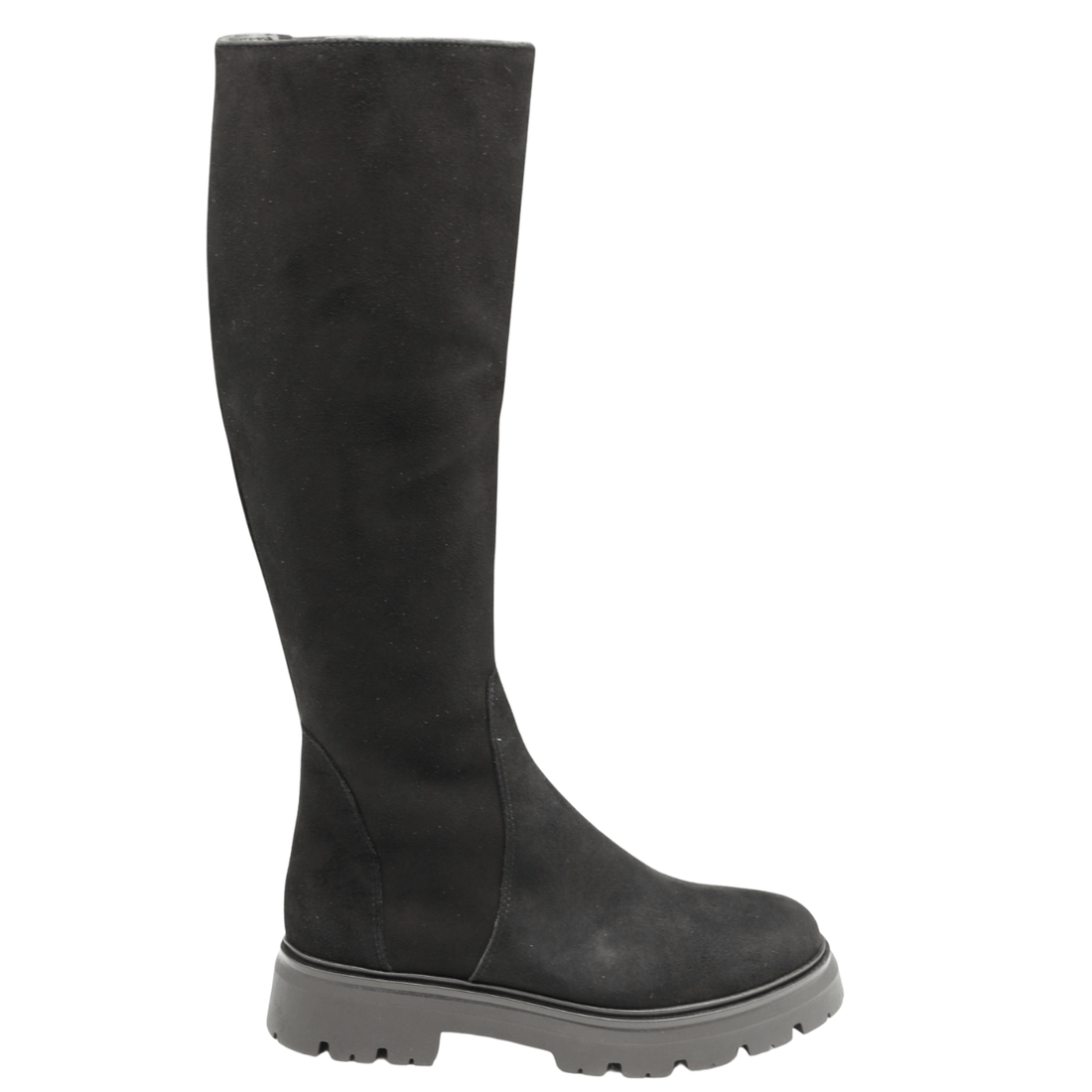 Gianluca Pisati Carlotta Flat Boot, Black Suede