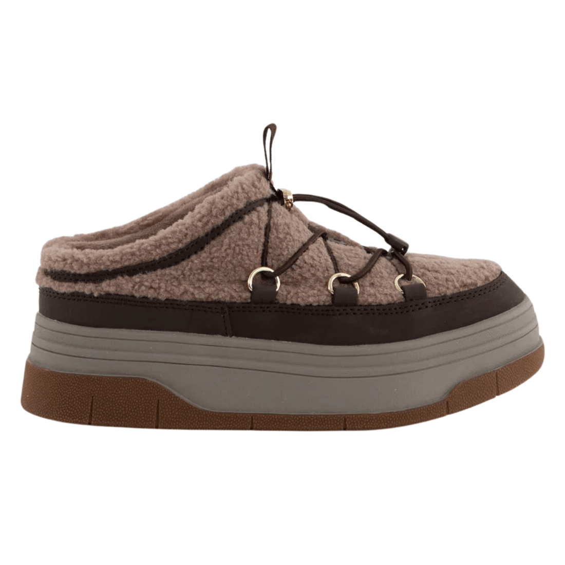 Pajar Jules Waterproof Sneaker Mule, Dark Brown/Taupe
